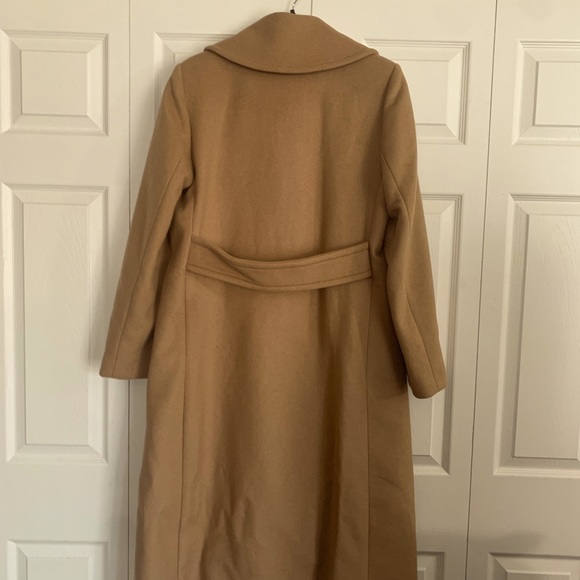 Tory Burch Long Wool/Cashmere Camel Coat - Picture 2 of 13